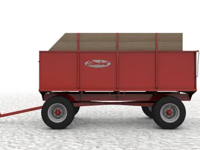 Stan Hoist 6x12 Barge Wagon 3D model