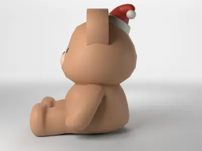 Low poly - Cute Teddy Bear Low-poly 3D model