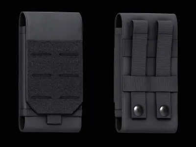 Universal Tactical Molle Mobile Phone Low-poly 3D model