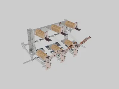 Medium voltage disconnecting switch - RMzK-20 Free 3D model