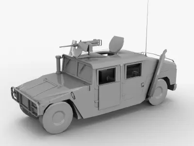 Hummer Base Mesh Free Free low-poly 3D model