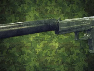 Animated Modern Weapons and Arms Pistols Shotguns and Snipers... 3D model