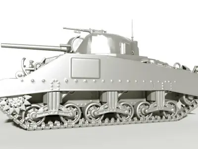 TANK M4 Sherman for Print 3D print model