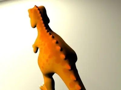 Cartoon T-Rex  Low-poly 3D model