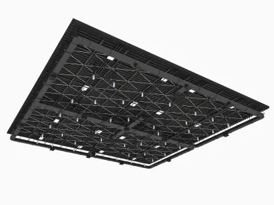 Ceiling Ventilation Pipes 7 3D model