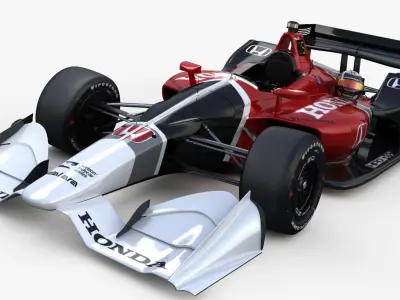 IndyCar Honda Road Course Super Speedway 2018 3D model