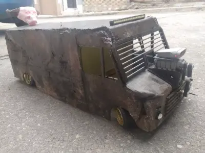 Rc truck mad max rat type drift 3D print model