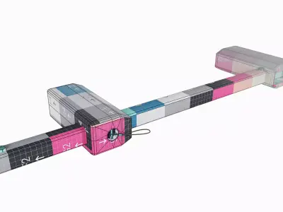 Wheel Chocks NWC 4-5 Low-poly 3D model