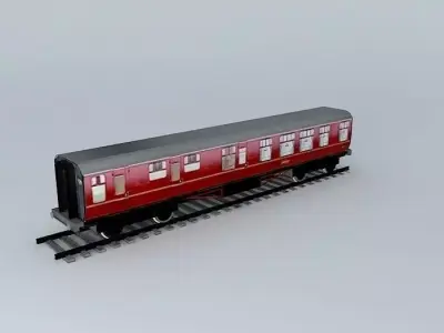Eco Rail Track Standard Dummy Old Steam Days Free 3D model