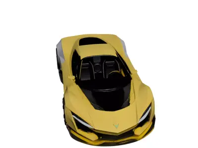 Concept Premium Hyper Vehicle Futuristic Ultra Performance 02 3D model