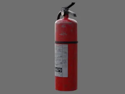 Fire Extinguisher 1B Low-poly 3D model
