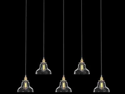 BOULANGERIE RECTANGULAR PENDANT 3D model