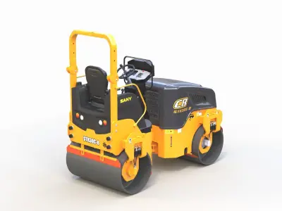 Road Roller 4 3D model