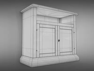 Sideboard tv cabinet 3D model