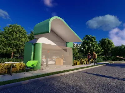 3d commercial store DSJ2 Free 3D model