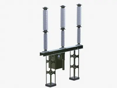 Disconnector 145 kW Low-poly 3D model