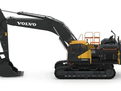 Volvo EC530EL Excavator 3D model