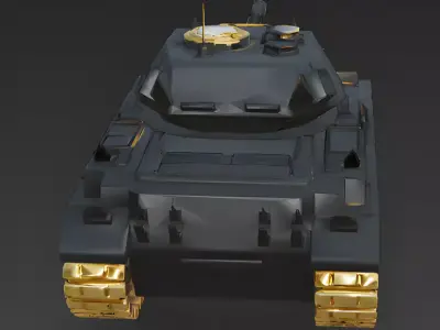 The Midnight Monarch Heavy Stealth Tank 3D Model Low-poly 3D model