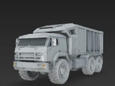 Modern Military Truck 3D print model