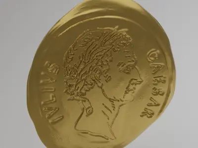 antique coin 3D model