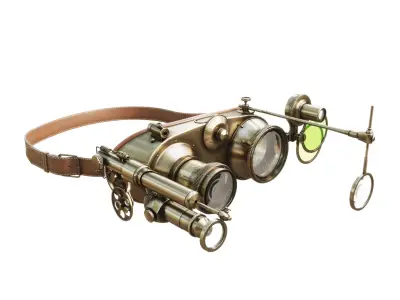 Steampunk Goggles 3D model