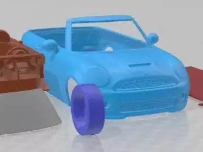 Mini John Cooper Works Convertible 2012 Printable Car 3D print model