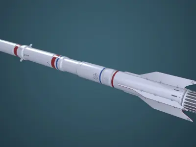 Nuclear Poison Missile Mk1 M 3D model