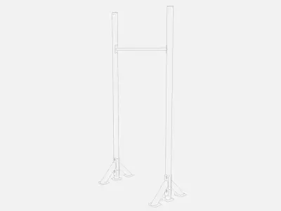 Self Standing Rig Low-poly 3D model