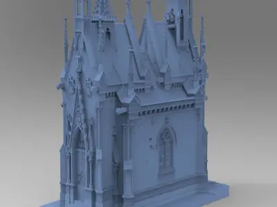 Halloween Mausoleum 2 3D model
