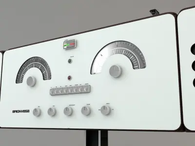 Vintage Radio Turntable 3D model