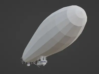 Zepellin blimp Free 3D model