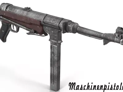 Submachine gun MP40 3D model