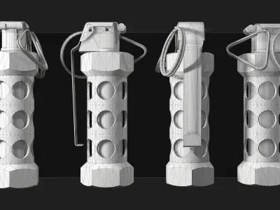M84 STUN GRENADE Low-poly 3D model purchase