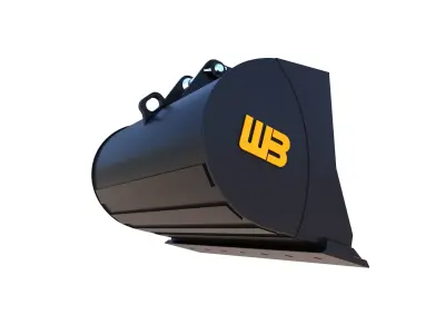 WB Excavator Ditching and Grading bucket Mini Excavator- Backhoe 3D model