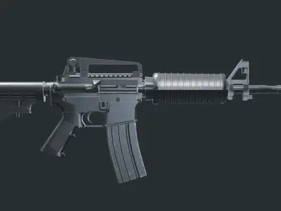 M4A1 game-ready 3D model