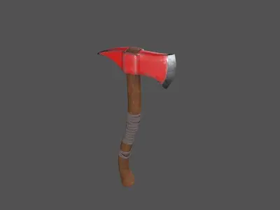 Fire Axe Low-poly 3D model