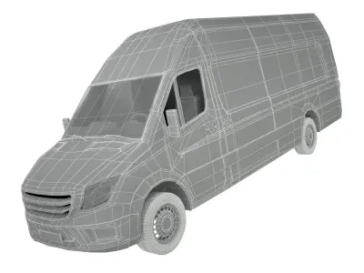 MERCEDES Sprinter Freightliner panel van 3D model