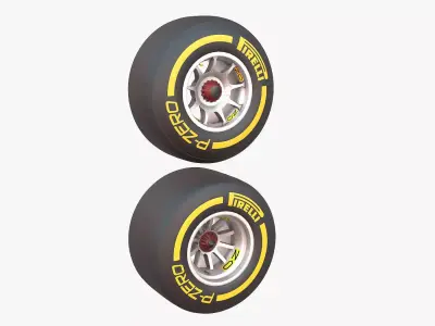 F1 Tire Formula Open Wheel Free 3D model