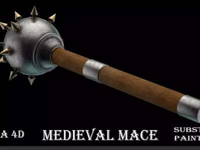 Medieval Mace 3D model buy