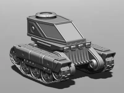 All-terrain vehicle for planetary exploration 3D print model
