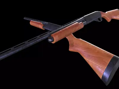 Remington 870 Low-poly 3D model purchase