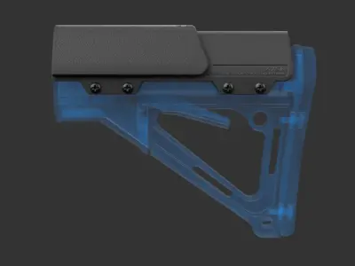 Larue Tactical RISR Stock Riser Low Poly 3D Model Low-poly 3D model