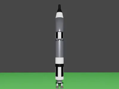 Space Race Rocket Pack Part 1  Free 3D model