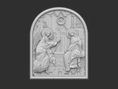 Annunciation Icon 3D print model