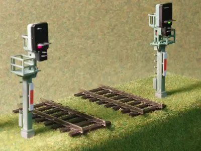 Deutsche Bahn Blocksignals 1-87 resin 3D print model