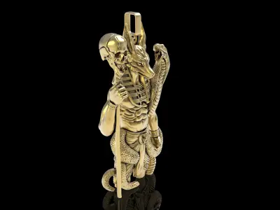 Egyptian God Hip Hop Pendant 3D print model