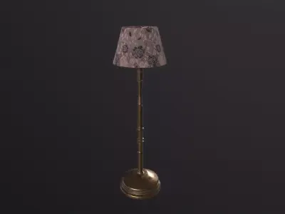 Floor Lamp 3D Model Low-poly 3D model