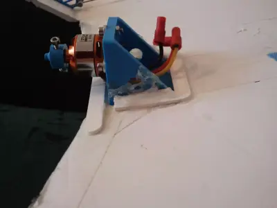 motor mount for pusher propeller RC plane eg Versa Free 3D print model