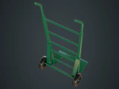 Hand Truck 2 Untextured  3D model