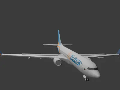 Air plane Low-poly 3D model